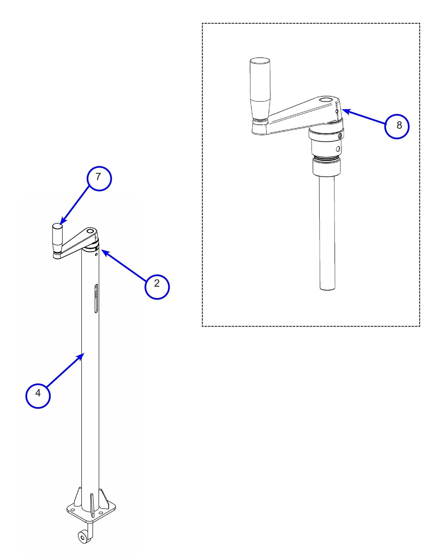 MSP445 (Pre 2021) Pitch Control Assembly Parts