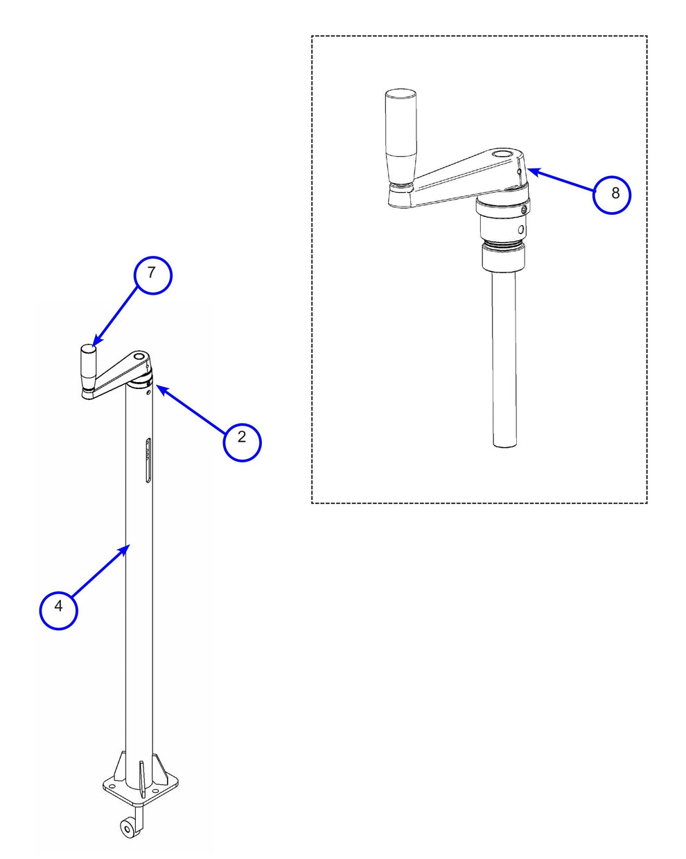 MSP445 (Pre 2021) Pitch Control Assembly Parts