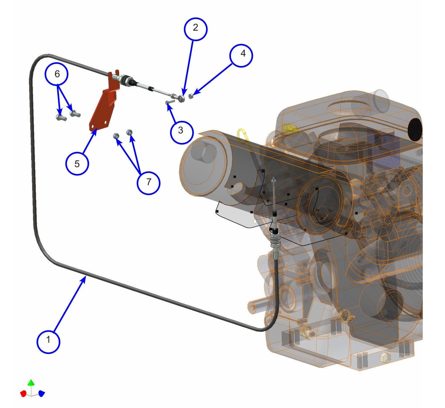 MSP445 (Pre 2021) Throttle Control System Assembly Parts