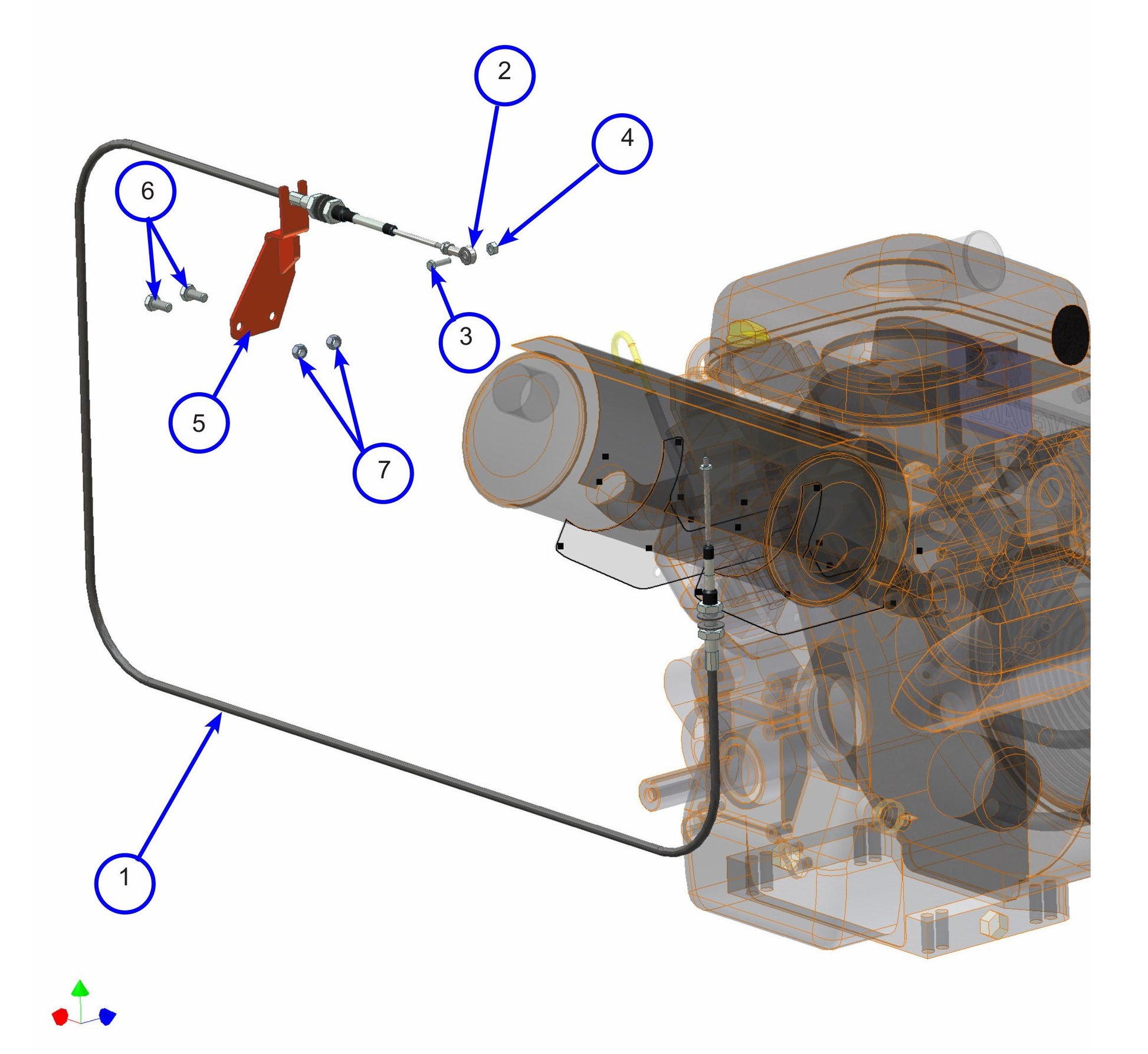 MSP445 (Pre 2021) Throttle Control System Assembly Parts