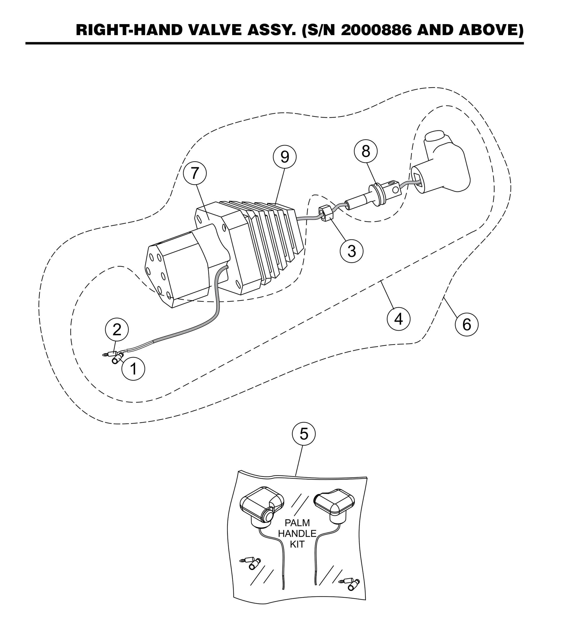 STX55J6-Y6 Right-Hand Valve Assembly (SN 2000886 and Above)