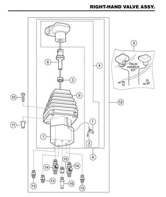 HTXD6I Right-Hand Valve Assembly