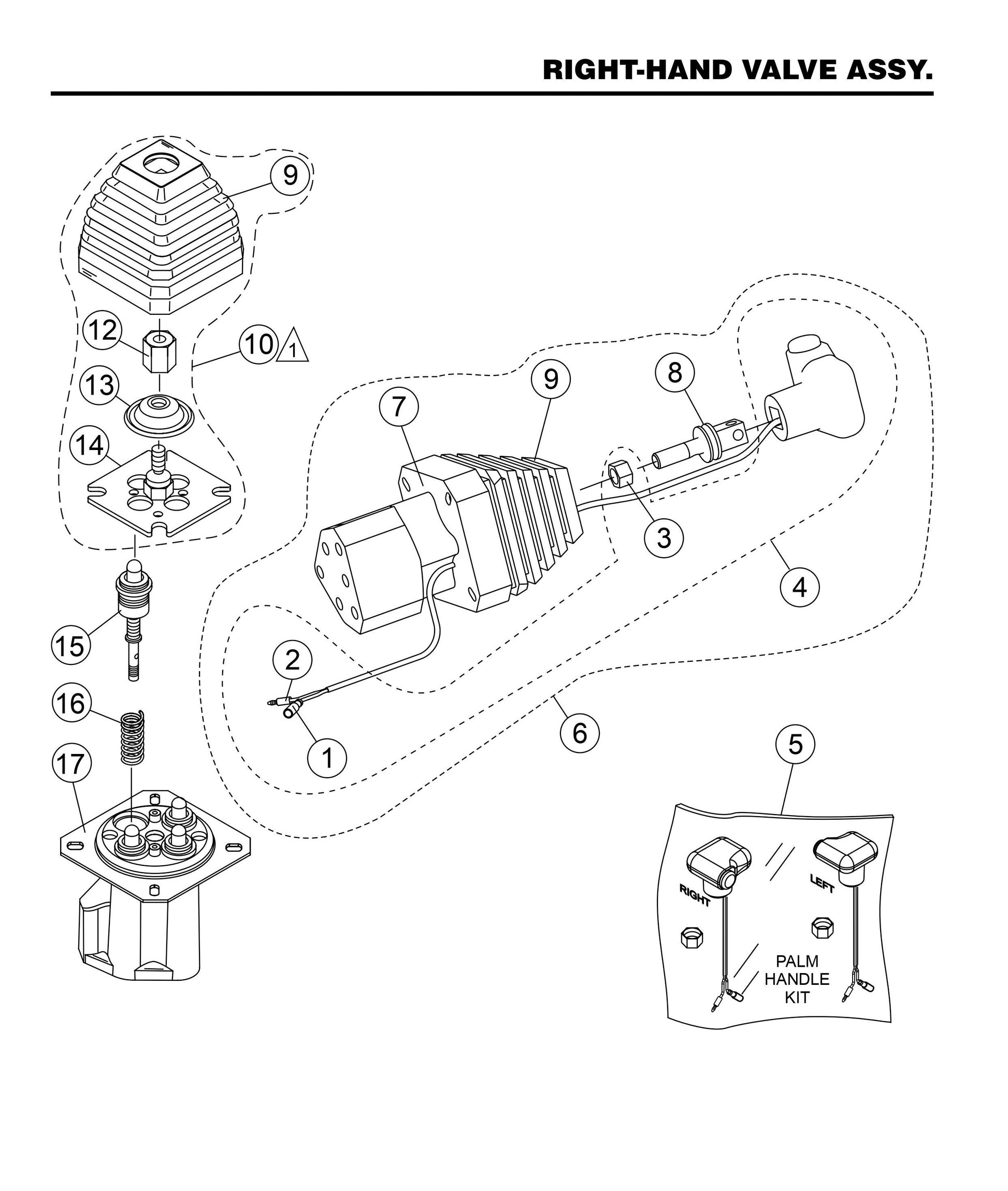 HHXG5 Right-Hand Valve Assembly