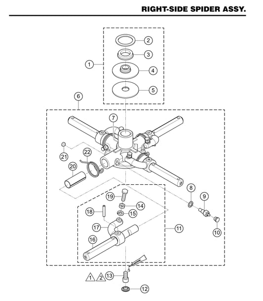 LD6 Right-Side Spider Assembly