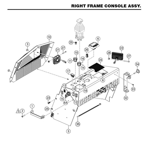 HTX6H Right Frame Console Assembly