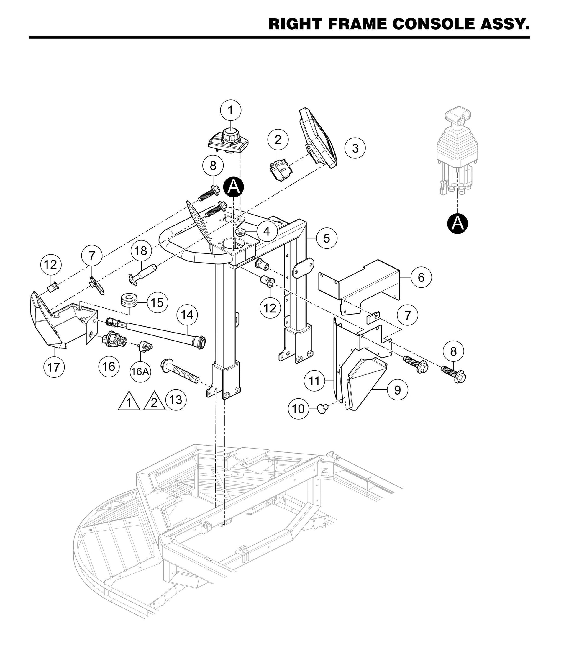 STXDF Right Frame Console Assembly