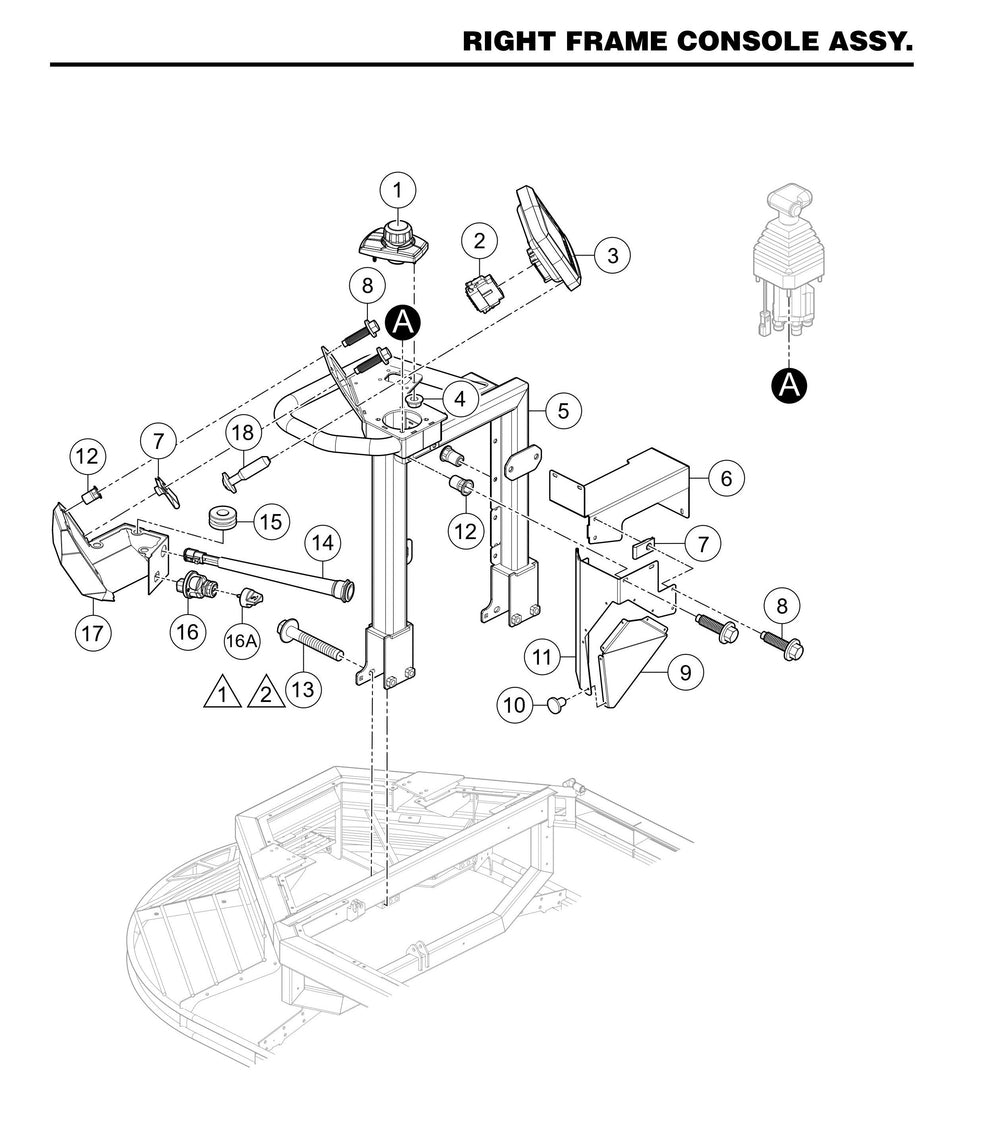 STXDF Right Frame Console Assembly