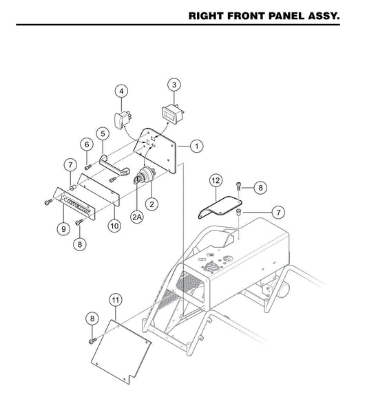 HTXD6I Right Front Panel Assembly
