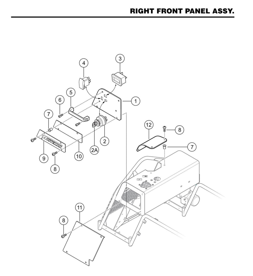 HTXD6I Right Front Panel Assembly