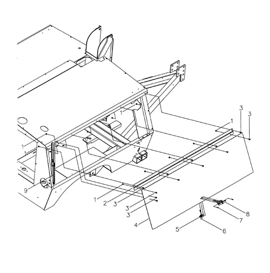 Maxi-Lite Hydraulic Tower-Right and Left Door Panel Assembly Parts By Allmand