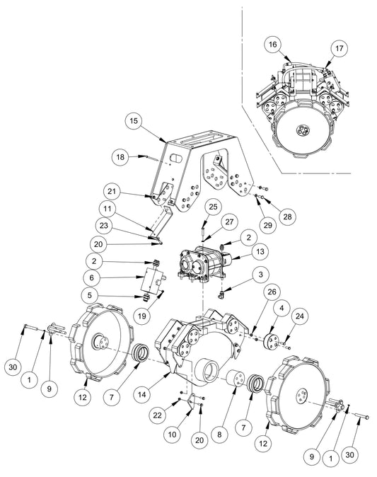 MVW11 Roller Assembly Parts By MBW