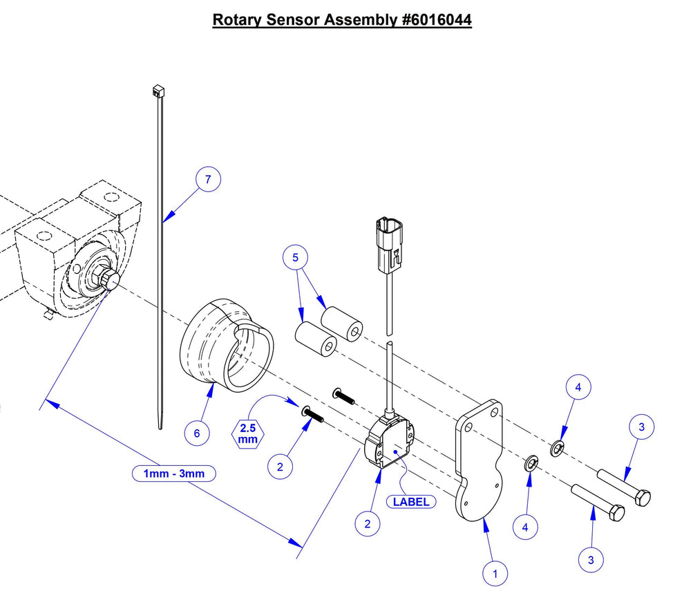 CC5049 Rotary Sensor Assembly