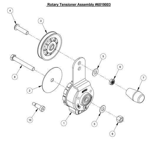 CC6566-3 Rotary Tensioner Assembly