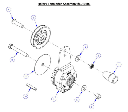 CC6561-3 Rotary Tensioner Assembly