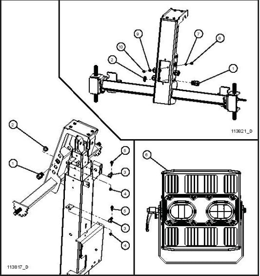 NIGHT-LITE E SERIES MANUAL WINCH Rotational Light Bar Cord Grips, Tower Cord, and LED Lighting parts by allmand