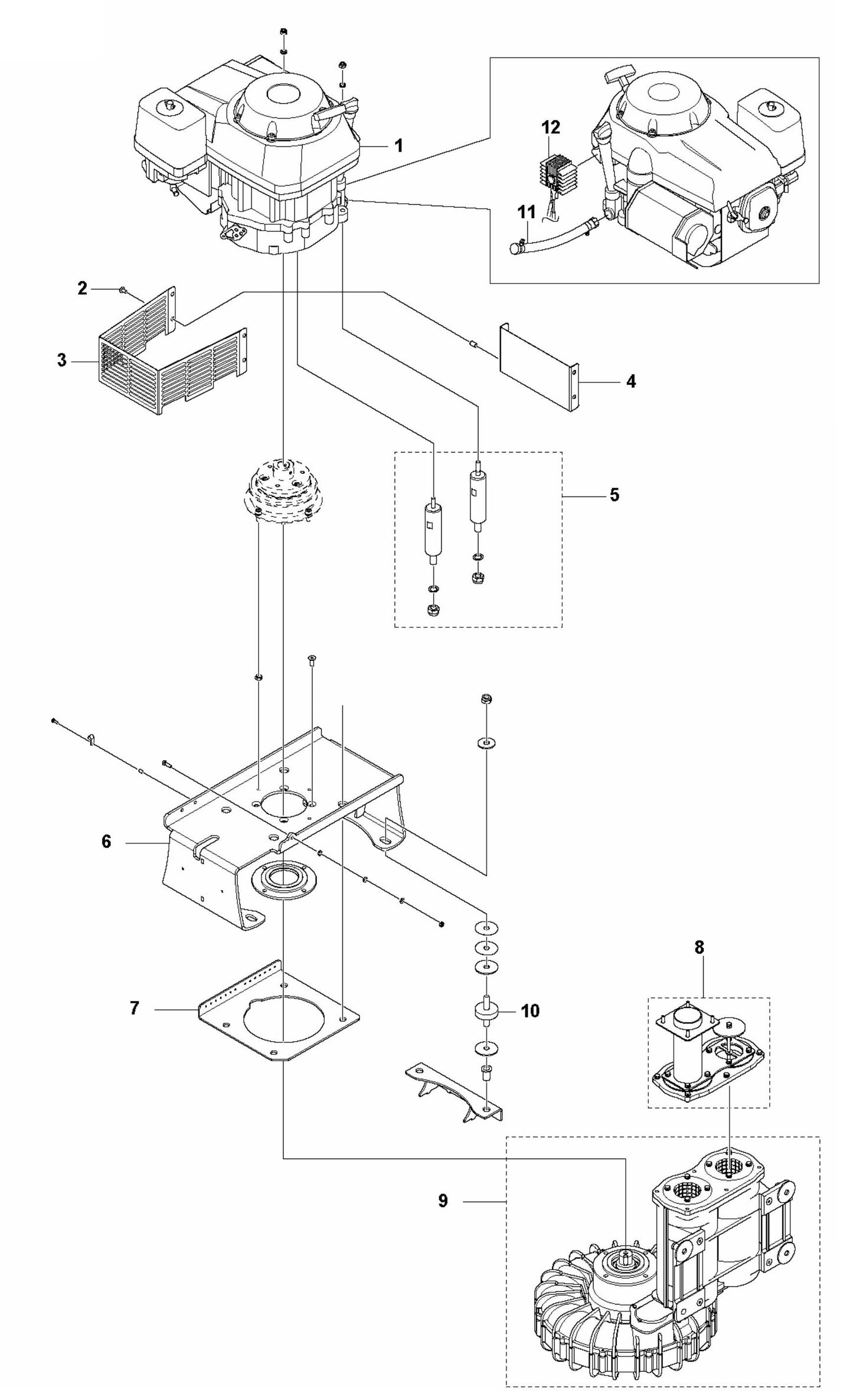S 36 Motor Assembly Parts