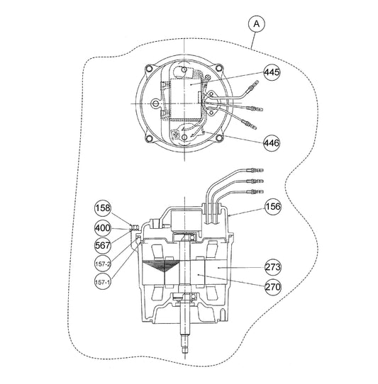 S500P/UL Electric Motor Assembly Parts
