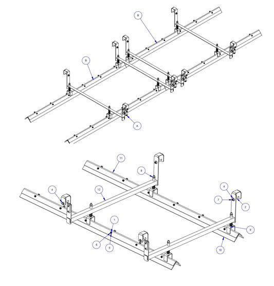 TRTP150B Triple Roller Tube Pavers Scraper Assembly Parts by Allen Engineering