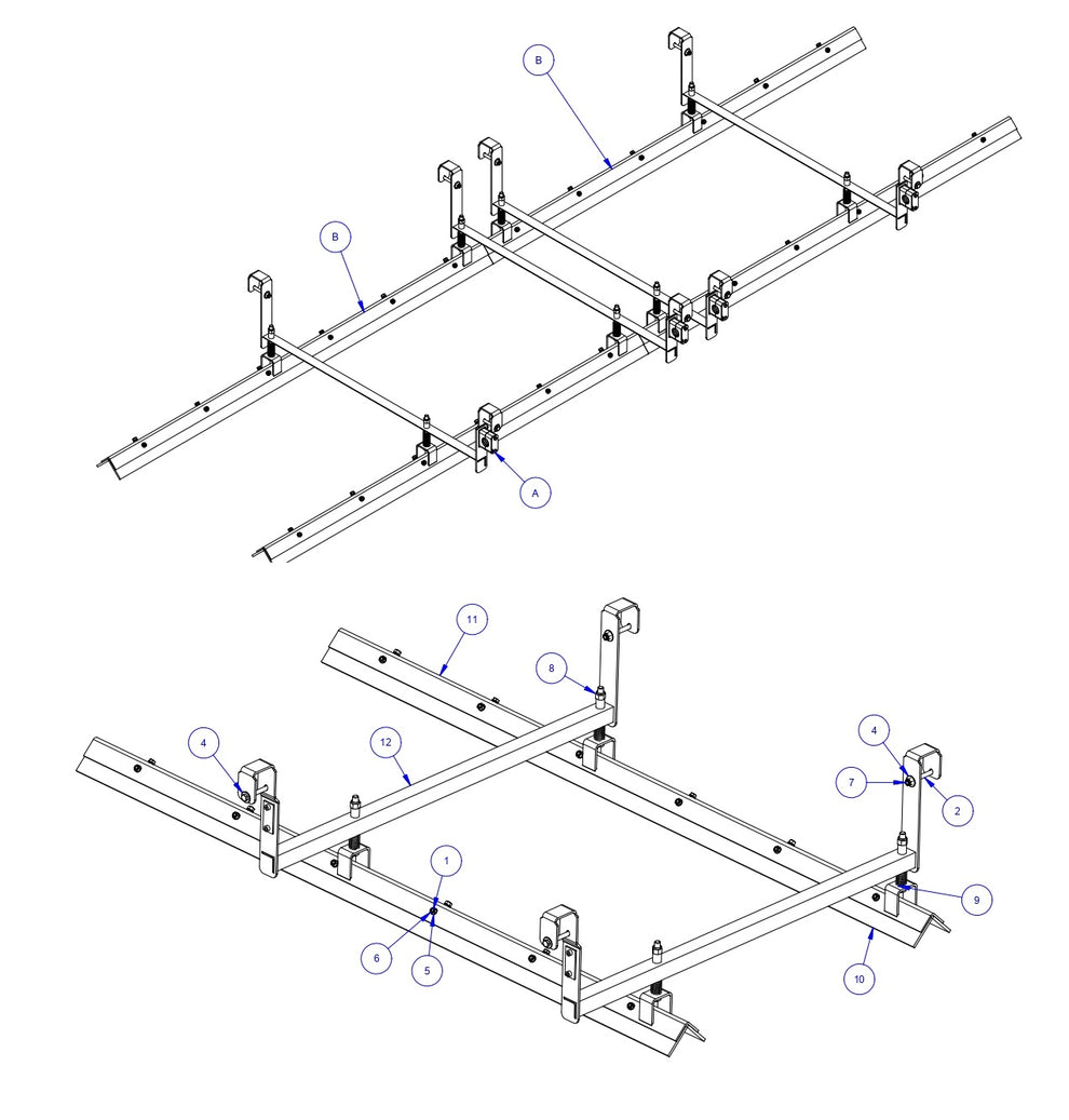 TRTP150B Triple Roller Tube Pavers Scraper Assembly Parts by Allen Engineering