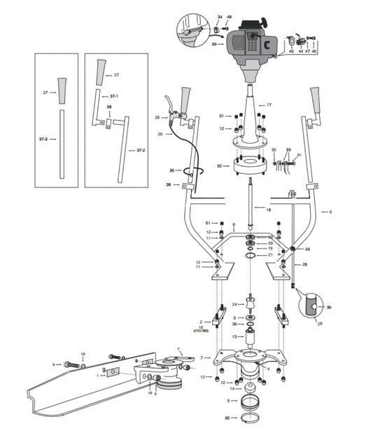 HD6060, HD6161, HD7070, HD7171 Screed Assembly Parts By Allen Engineering