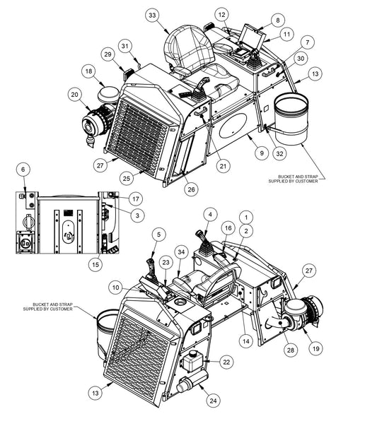 HDX780 Hydra Drive Extreme Riders Seat Frame Assembly Parts by Allen Engineering