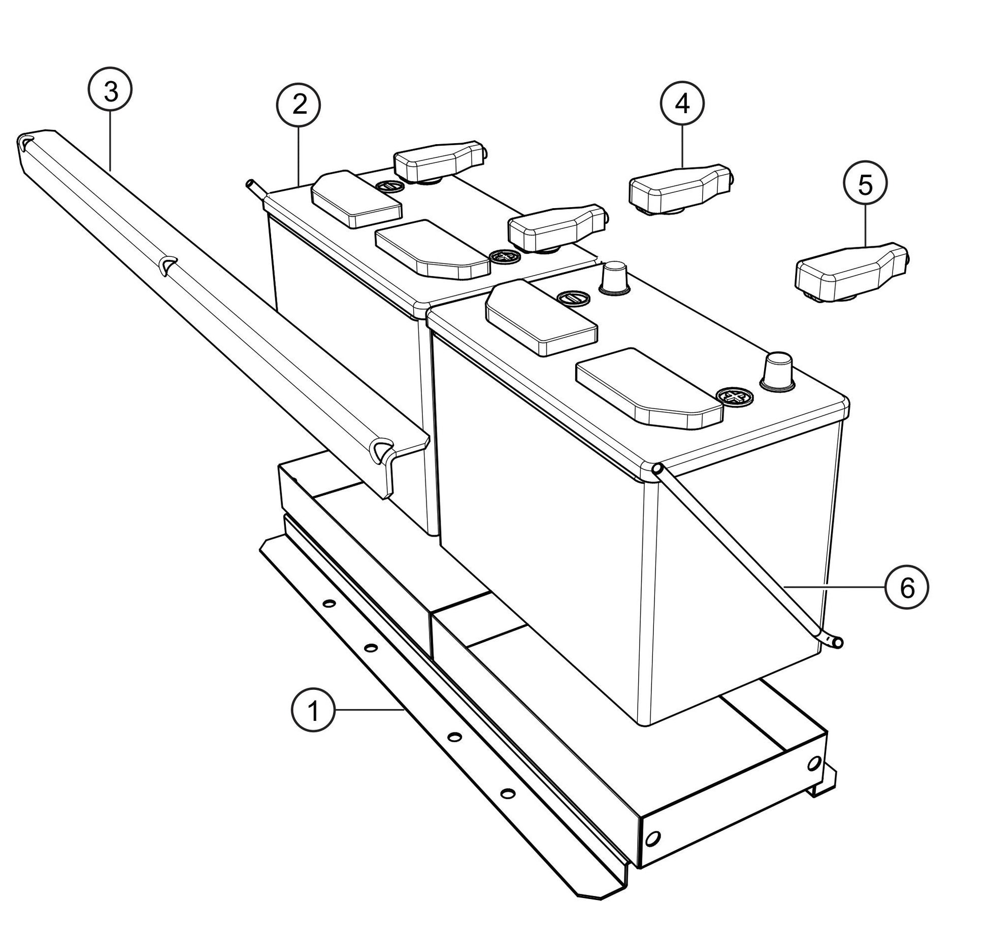 SG1400C4F & SG1600C4F Battery Assembly Parts