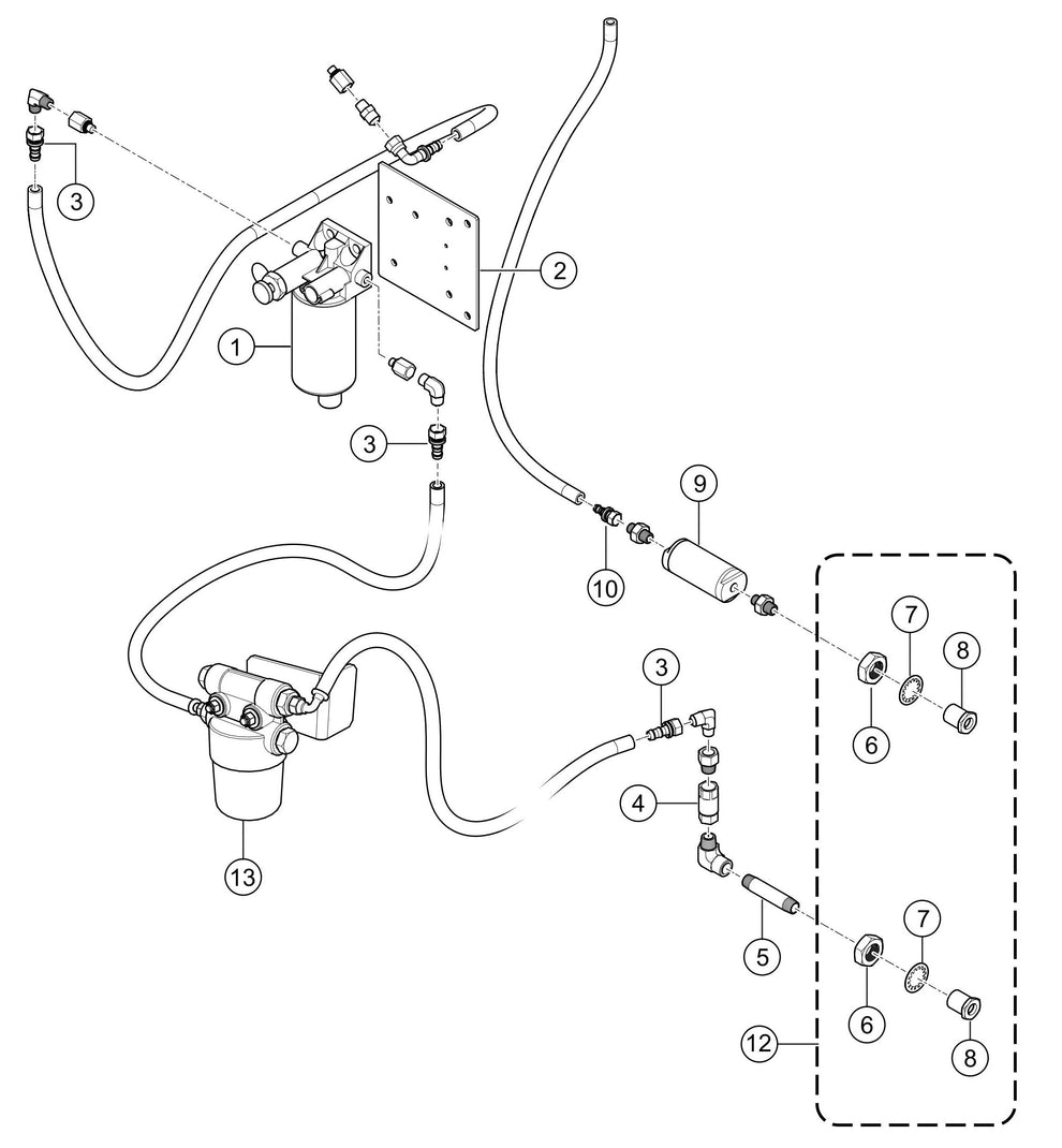 SG1400C4F & SG1600C4F Fuel System Assembly Parts