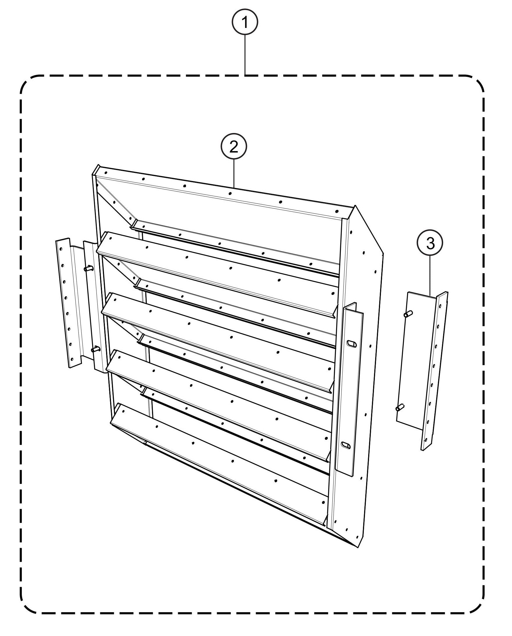 SG1400C4F & SG1600C4F Baffle Assembly Parts