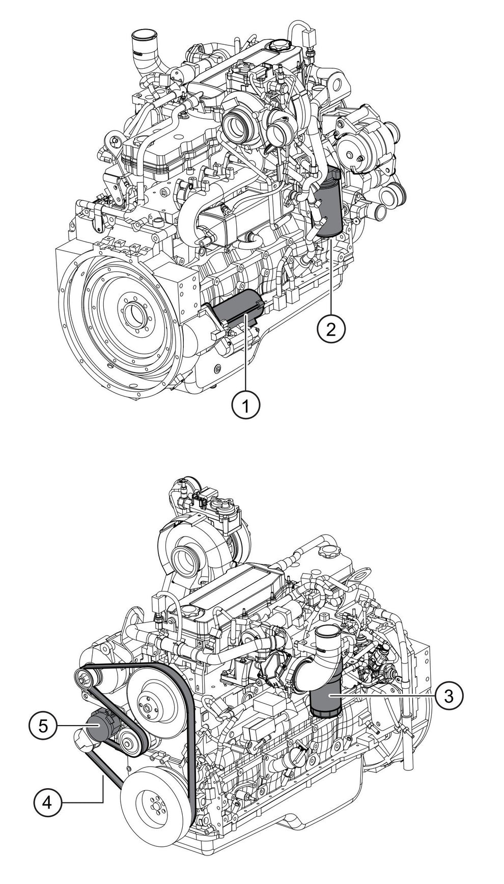 SG1400C4F & SG1600C4F Engine Service Parts Assembly Parts