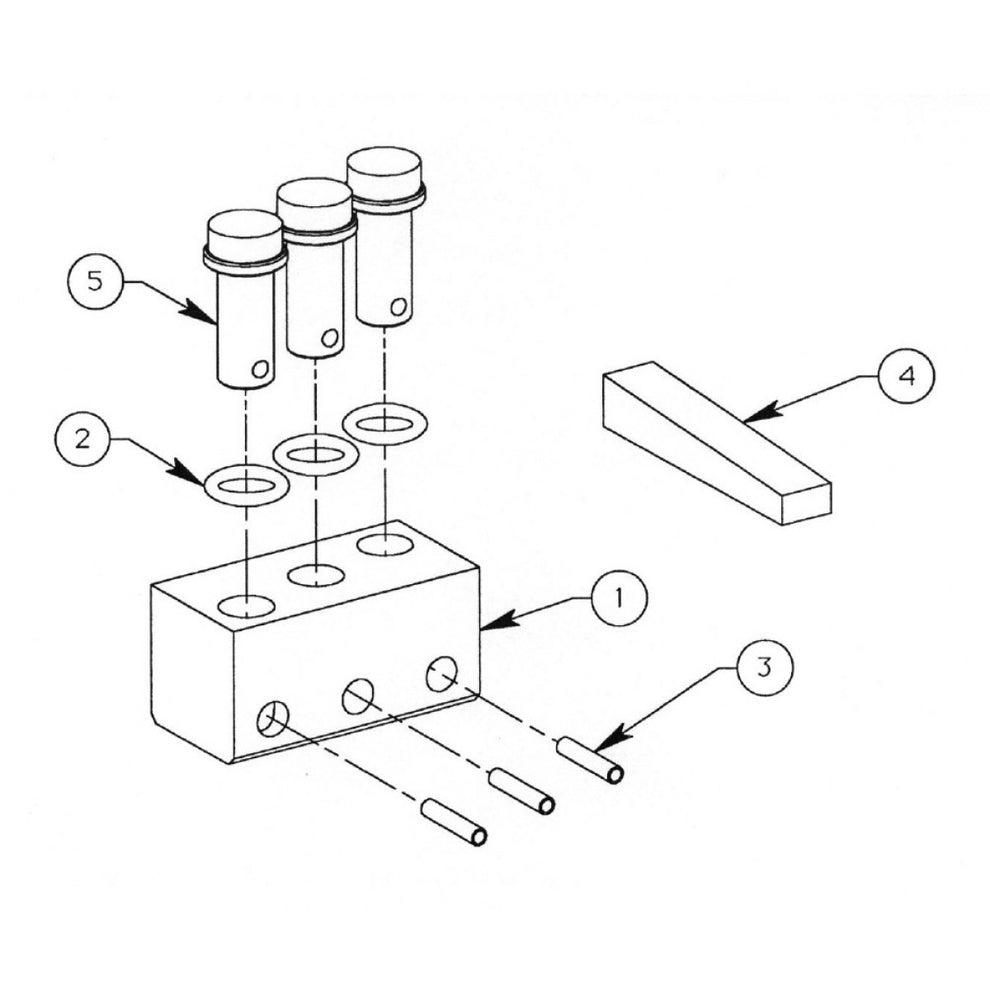 SG24 Grinding Block Assembly DIAM-A-TACH ������ Diamond Grinding System SG24 Series Surface Grinders Parts By General Equipment