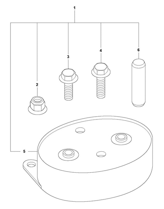 LT 800 Shock Absorber Repair Kit Assembly Parts by Husqvarna