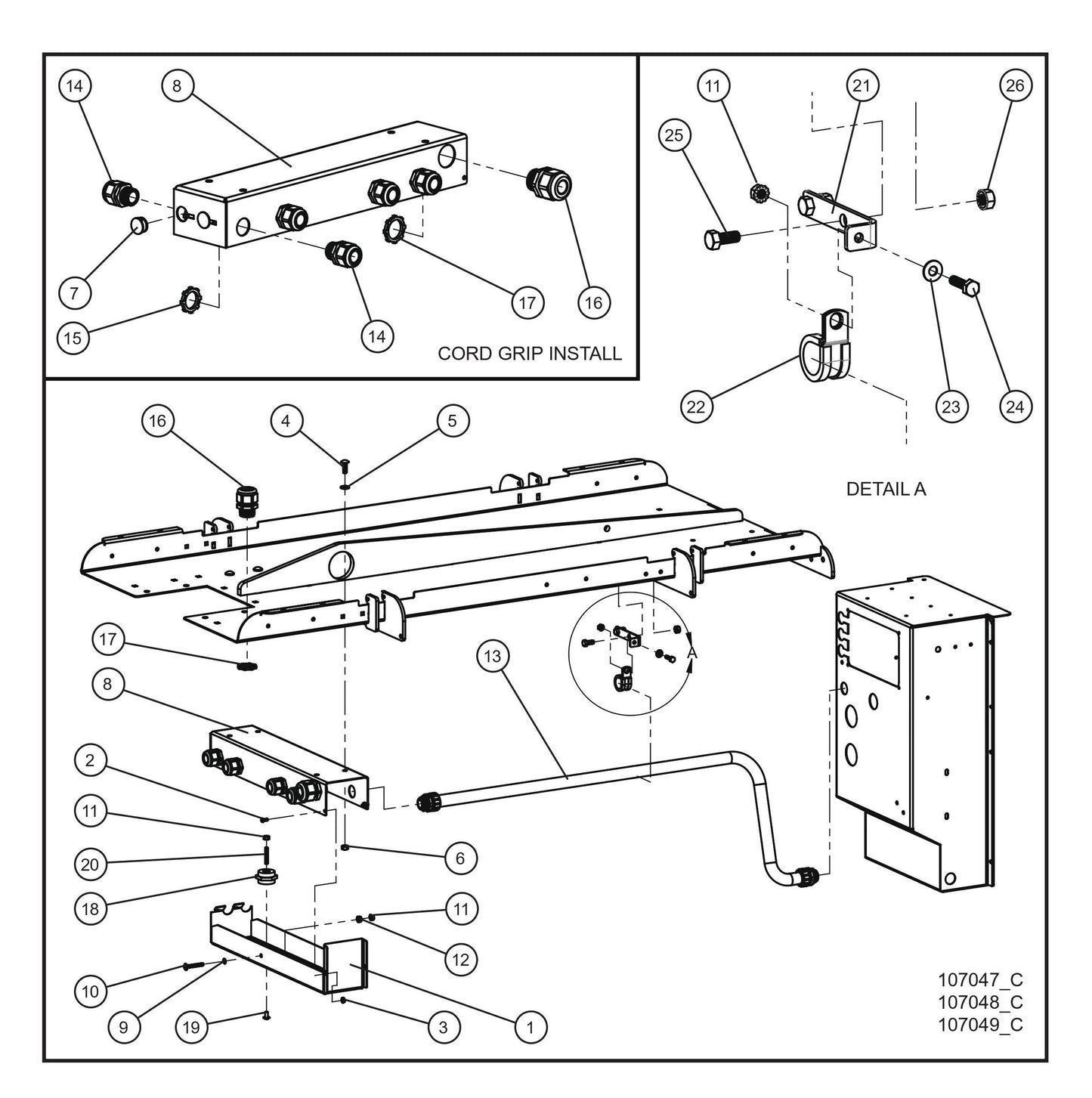 SHO 4/6 Light Junction Box Parts By Allmand