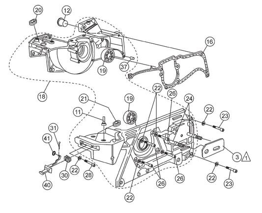 SHS81A Crankcase Assembly Parts