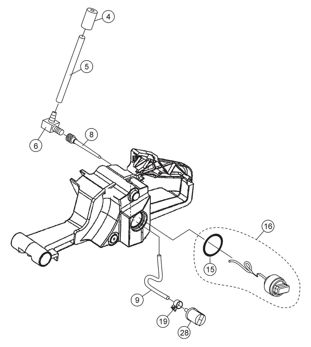 SHS81A Fuel Tank Assembly Parts