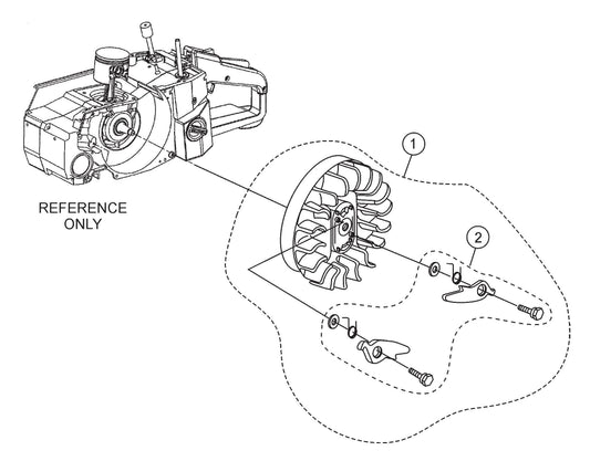 SHS81A Flywheel Assembly Parts