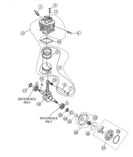 SHS81A Crankshaft And Piston Assembly Parts