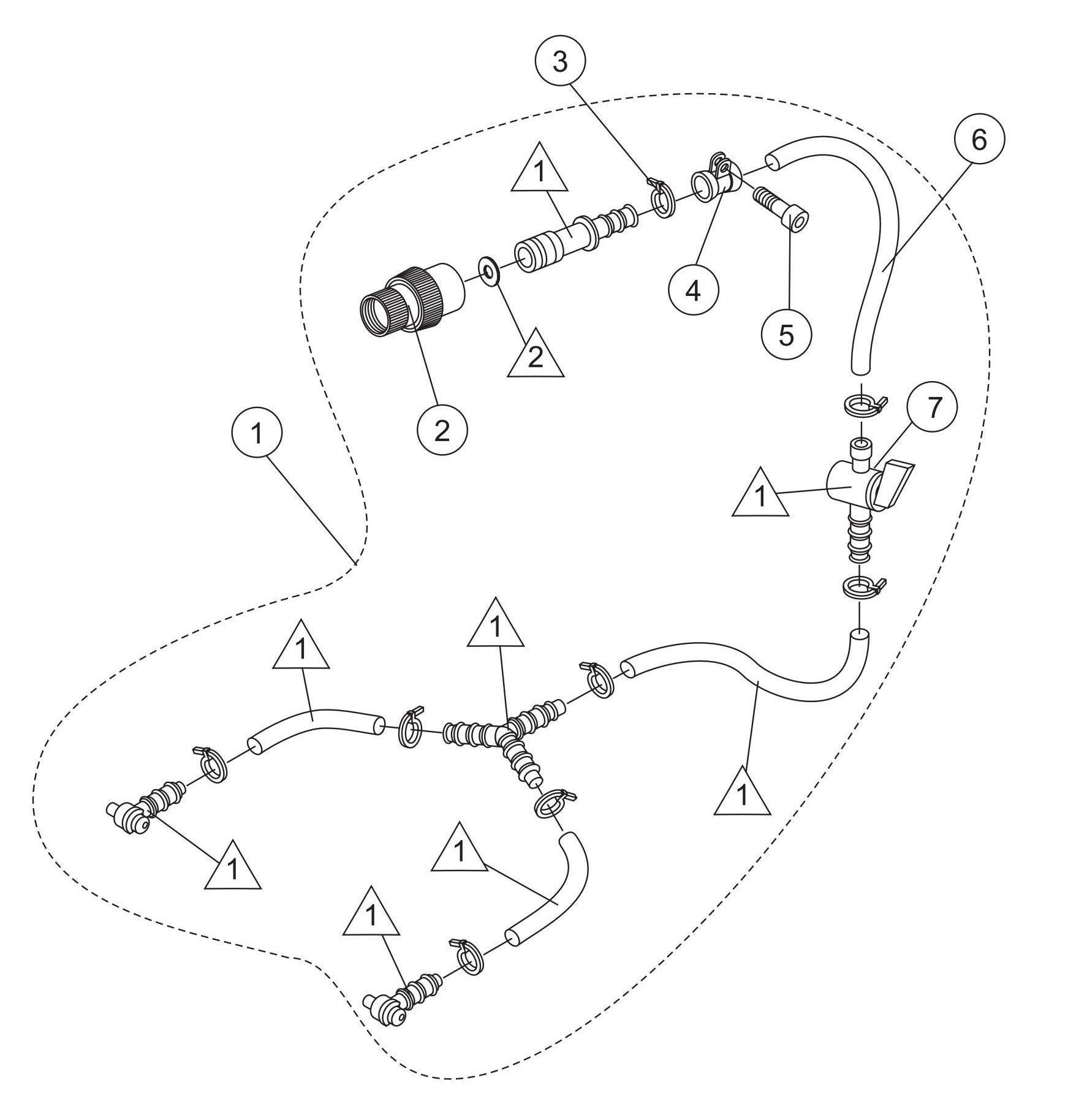 SHS81A Water Kit Assembly Parts