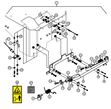 AAA RX1575 - Shutdown Bar Assembly Parts By Multiquip