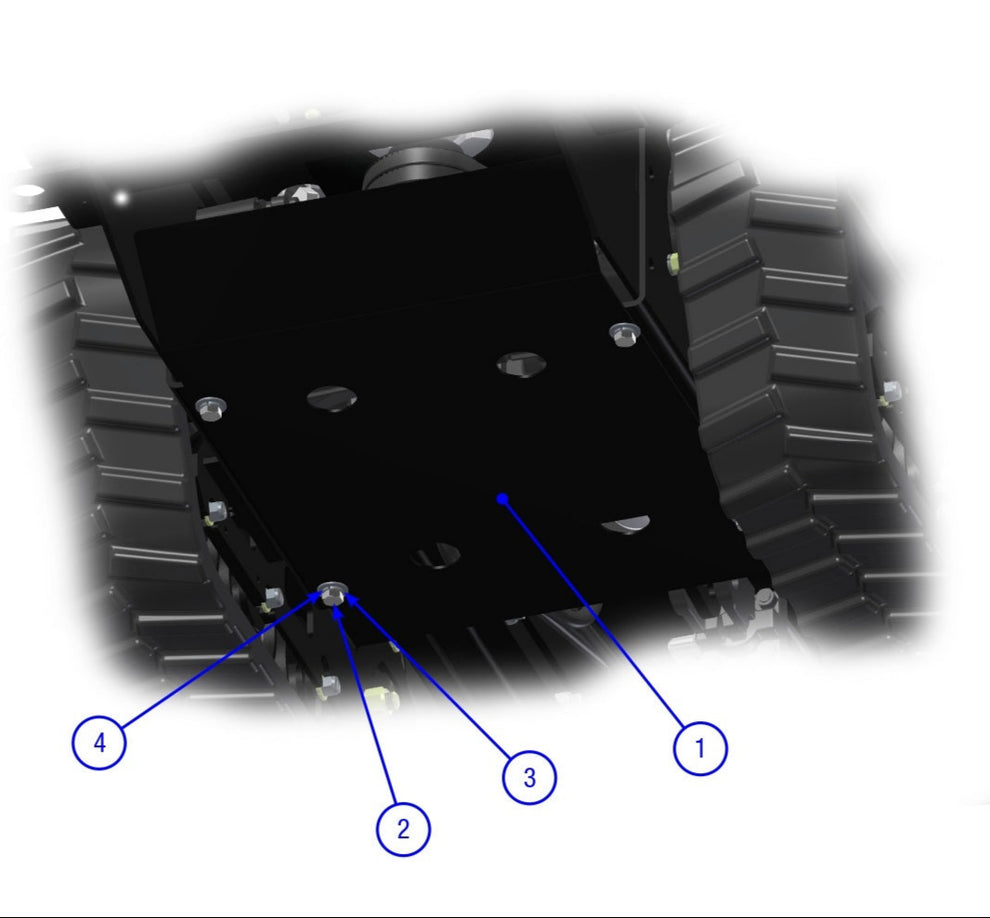 AT16 Skid Plate Assembly Parts By Allen Engineering