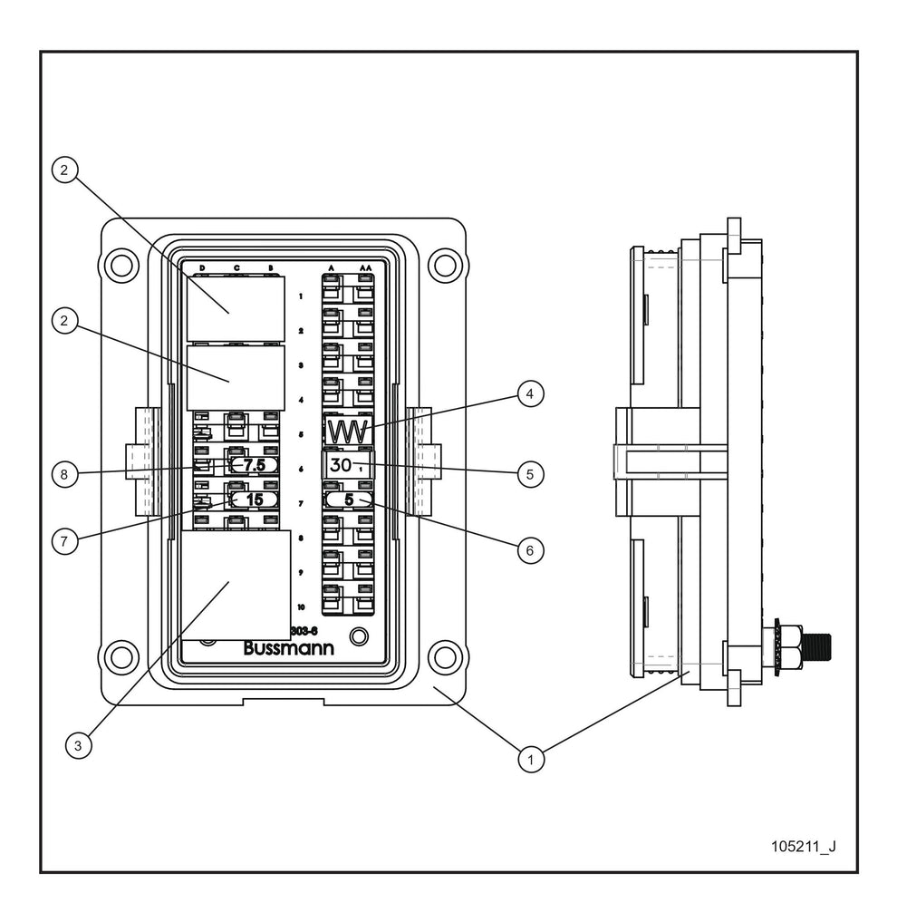 SLS Harness Control Panel Parts By Allmand
