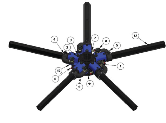 MSP475 Mechanical Super Pro Spider Assembly (Left Hand) Parts by Allen Engineering