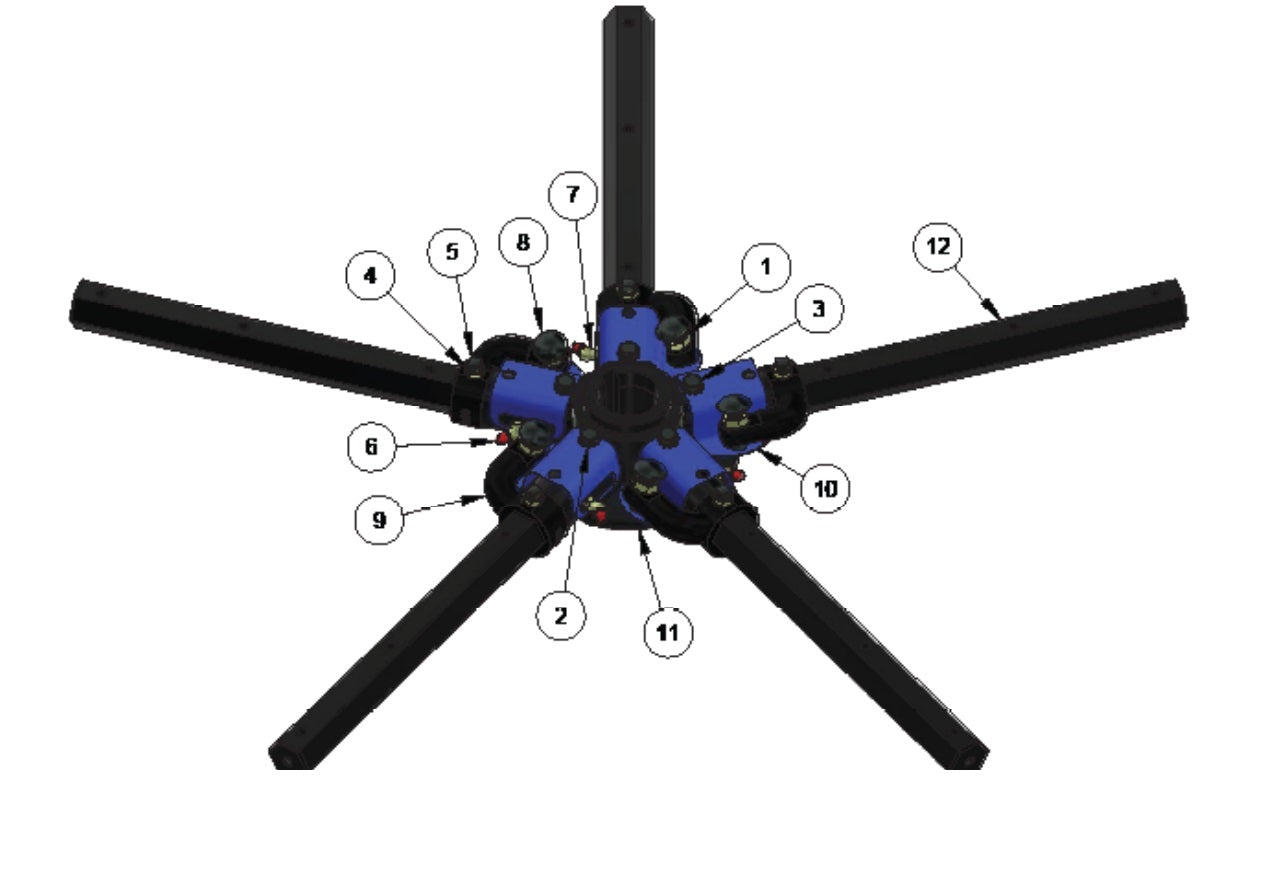 MSP475 Mechanical Super Pro Spider Assembly (Right Hand) Parts by Allen Engineering
