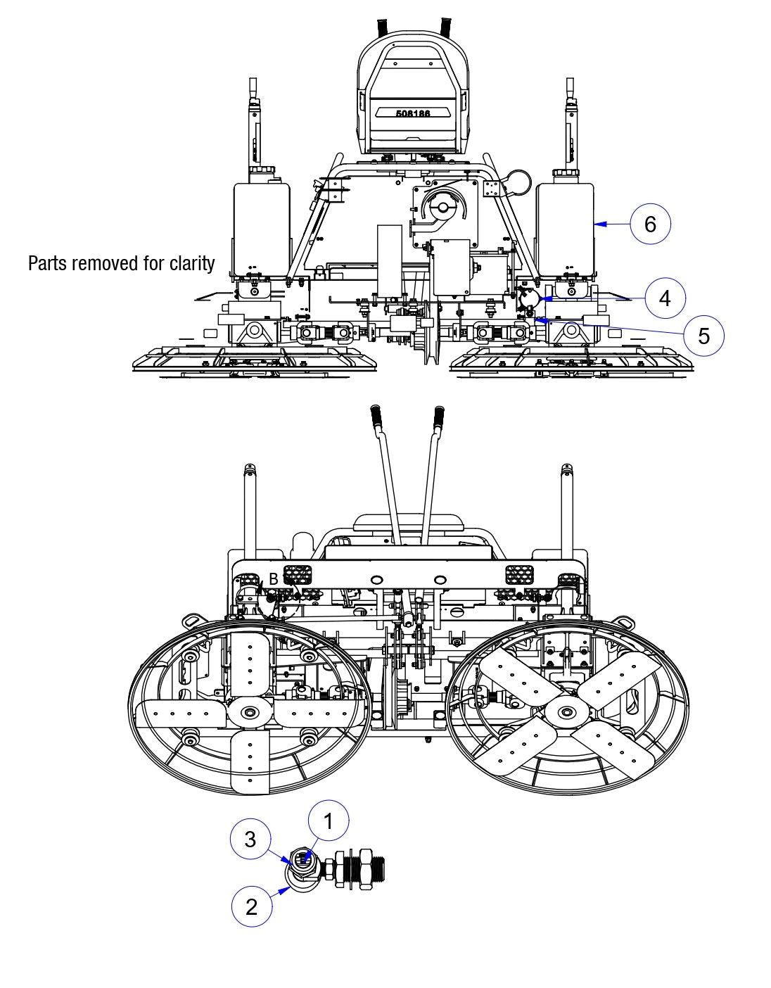 MP235 Mechanical Pro Riders Spray system Assembly Parts by Allen Engineering