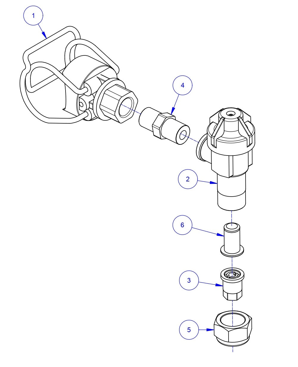TRTP150B Triple Roller Tube Pavers Spray Nozzle Assembly Parts by Allen Engineering