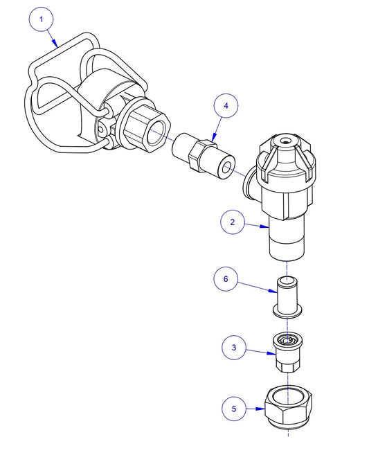 TRTP150B Triple Roller Tube Pavers Spray Nozzle Assembly Parts by Allen Engineering