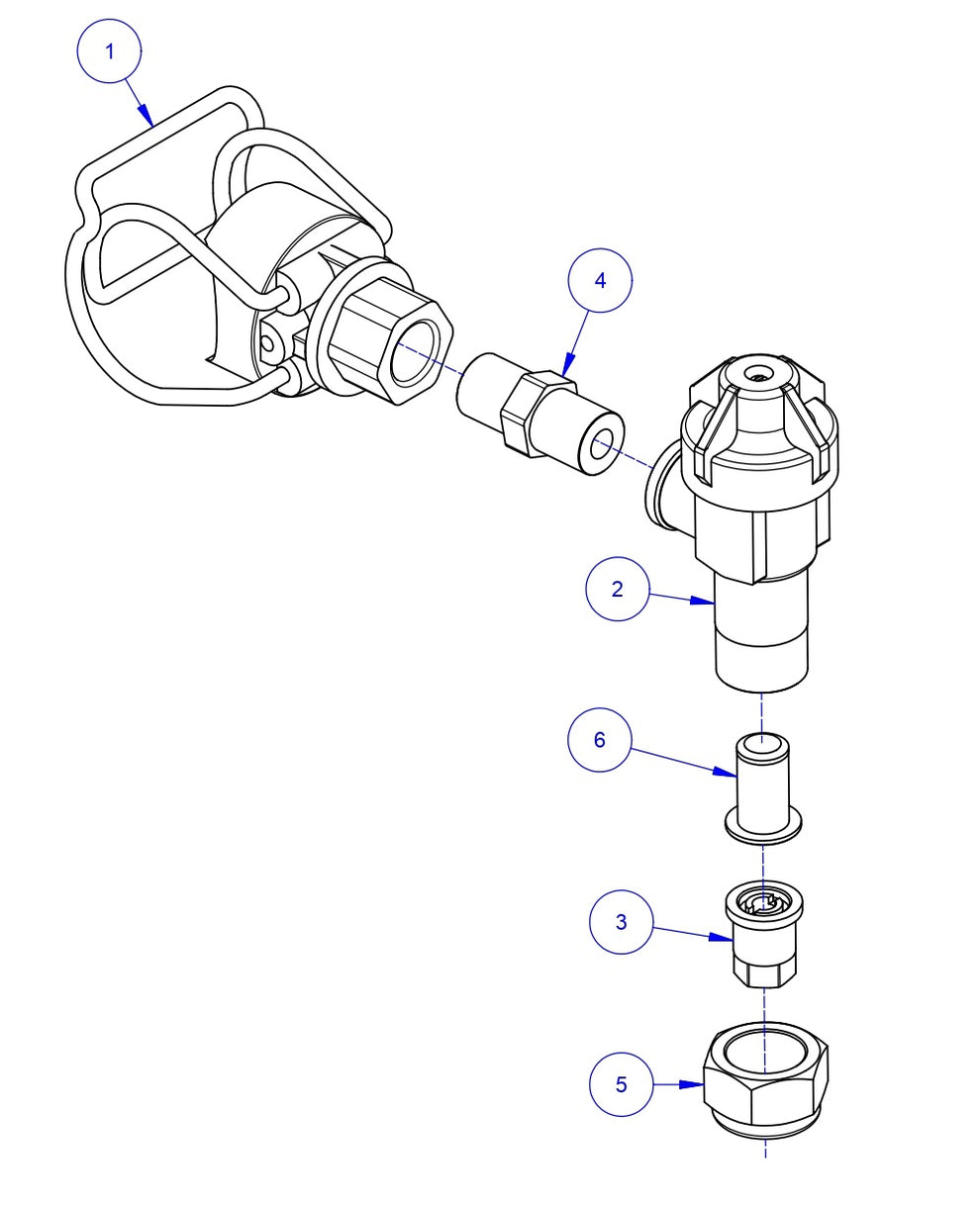 TRTP150B Triple Roller Tube Pavers Spray Nozzle Assembly Parts by Allen Engineering