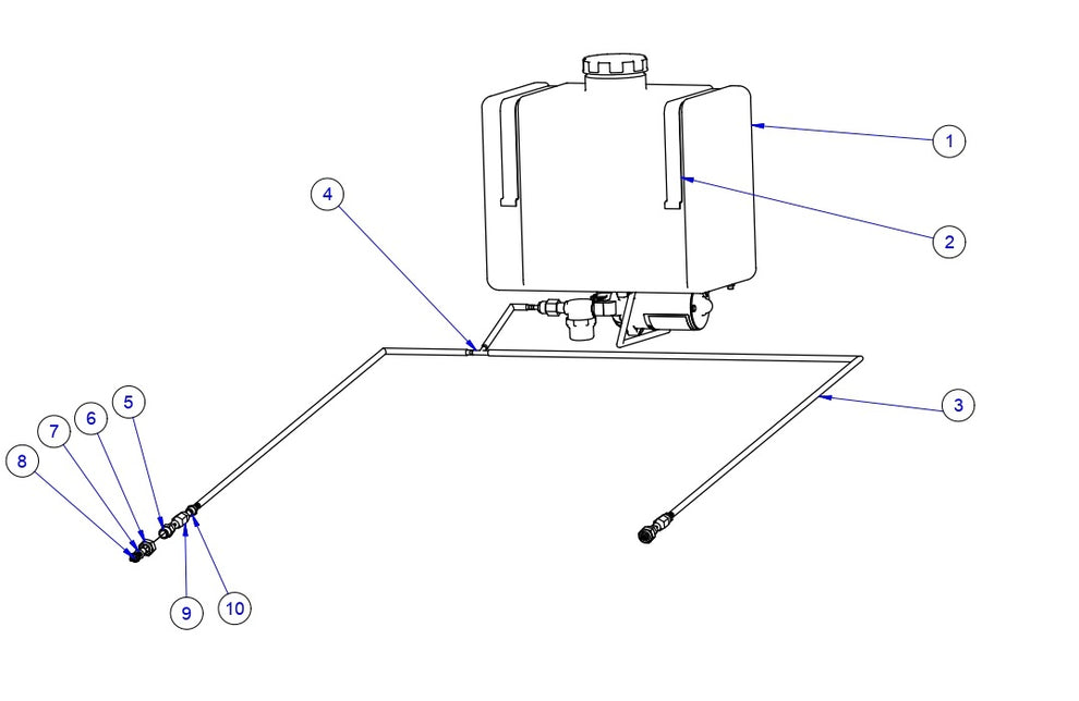 HP205 High Performance Riders Spray system Assembly-2 Parts by Allen Engineering