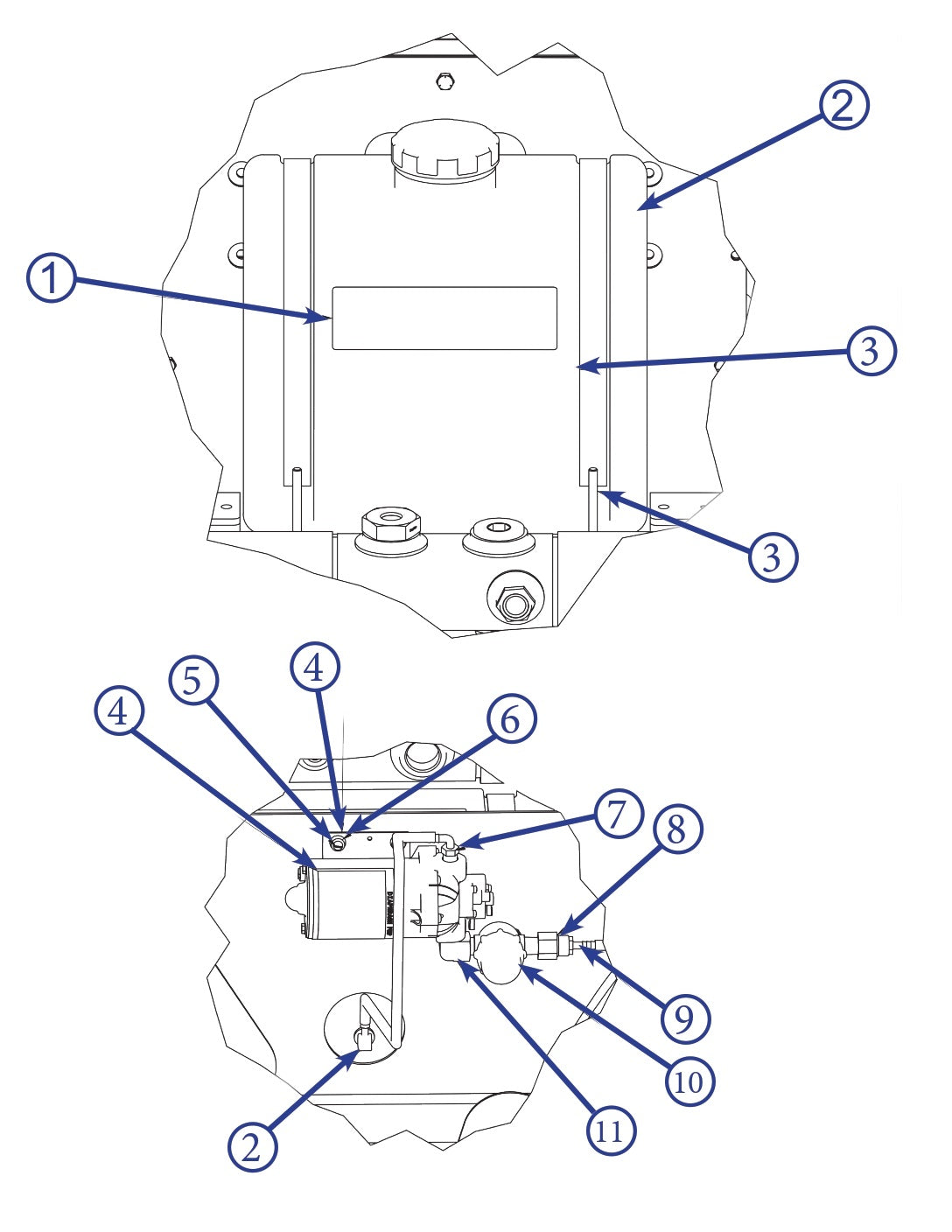 HP205 High Performance Riders Spray system Assembly-1 Parts by Allen Engineering