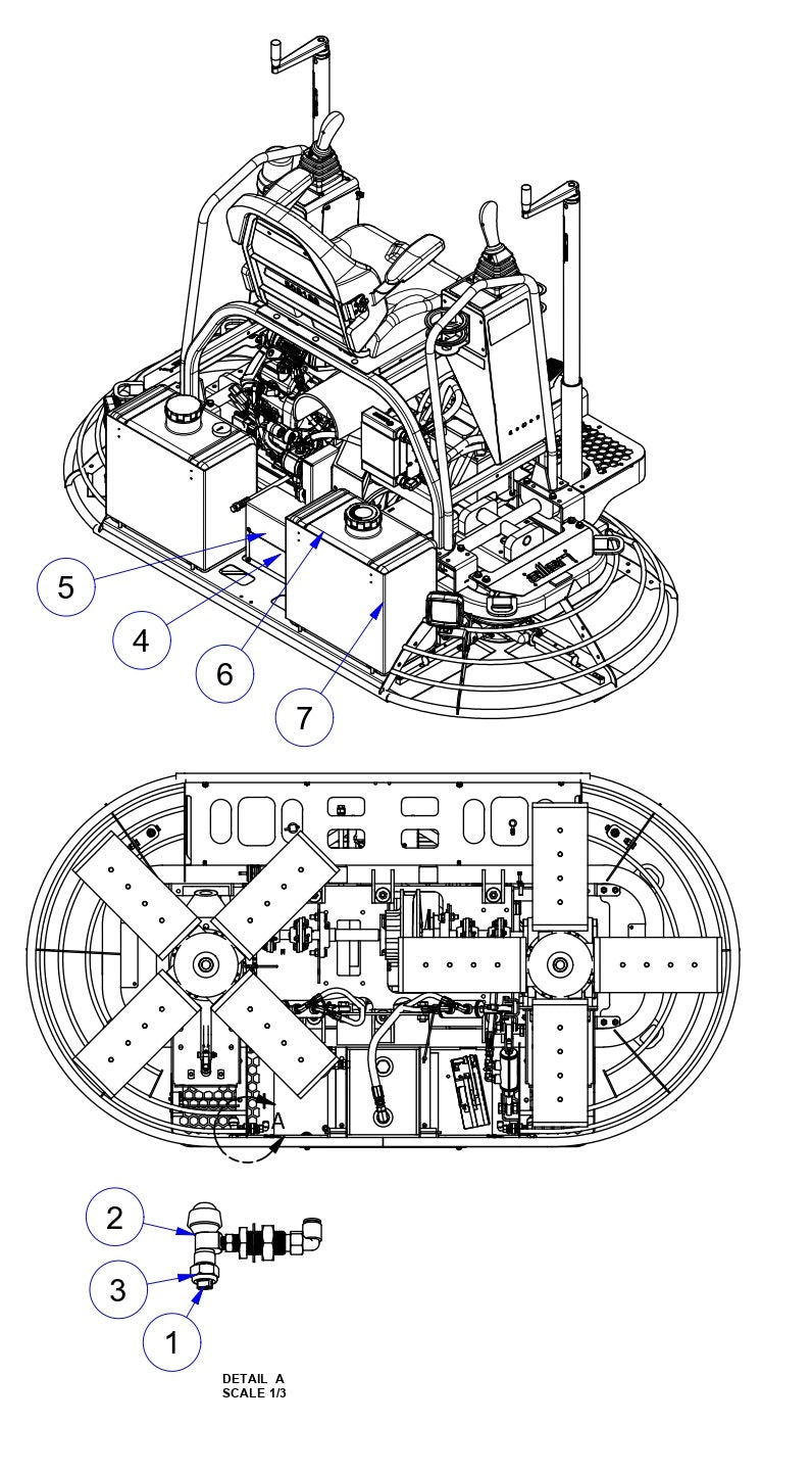 MP245 Mechanical Pro Riders Spray System Assembly Parts by Allen Engineering