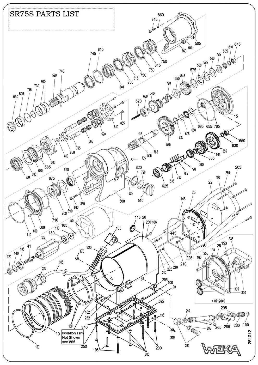 WEKA SR75S Drill Motor Parts by Core Bore Diamond Products